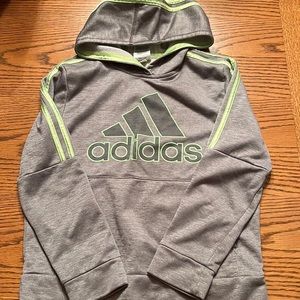 Adidas gray hoodie boys size medium